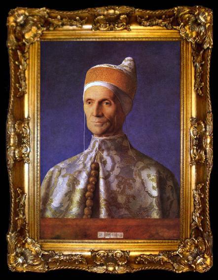 framed  Giovanni Bellini Il doge Leonardo Loredan (mk21), ta009-2